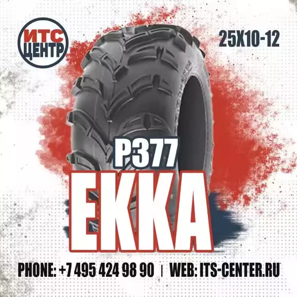 25х10-12 P377 4PR EKKA Шины для квадроциклов